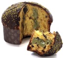 Panettone Pistacchio e Cioccolato nudo
